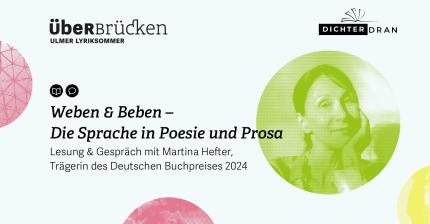 Ankündigung der Lesung mit Martina Hefter