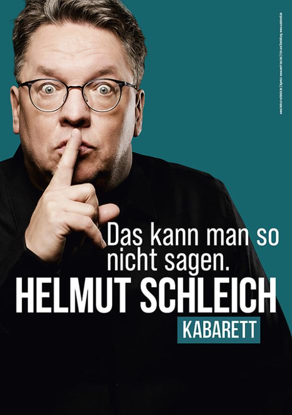Helmut Schleich prästentiert sein neues Kabarett-Programm: Das kann man so nicht sagen.