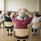 Teilnehmerinnen beim &uuml;ben