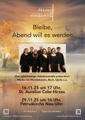 Plakat zum Konzert des Vokalensembles Akkordverdaechtig