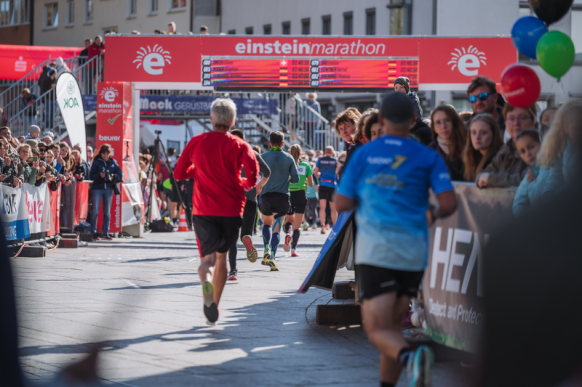 Einstein Marathon Zielgerade