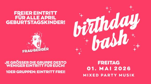 Eventgrafik f&uuml;r den 01.05.2026