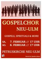 Veranstaltungsplakat Gospelchor Neu-Ulm am 07.und 08.02.26