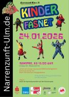 Plakat der Kinderfasnet 2026