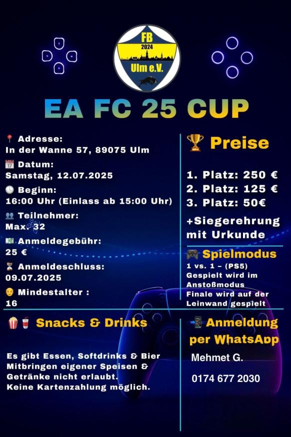 FC25 PlayStation Turnier - Informationen