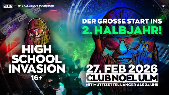 Eventgrafik f&uuml;r den 27.02.2026 im Club Noel Ulm