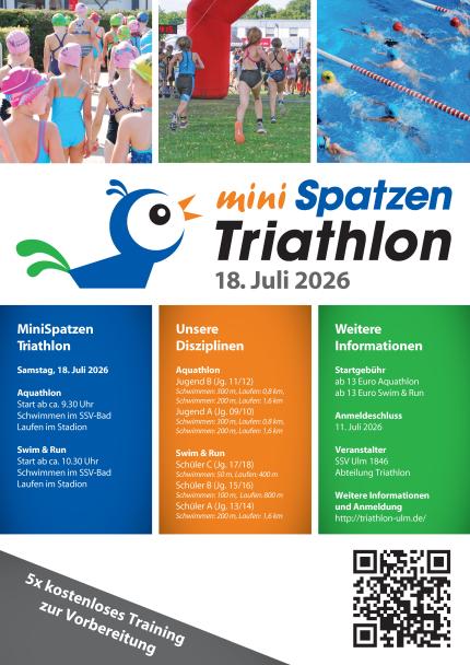 Plakat MiniSpatzen Triathlon