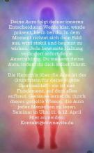 Es ist der stilisierte Umriß eines Menschen, farlich unterlegt, und Text zu sehen