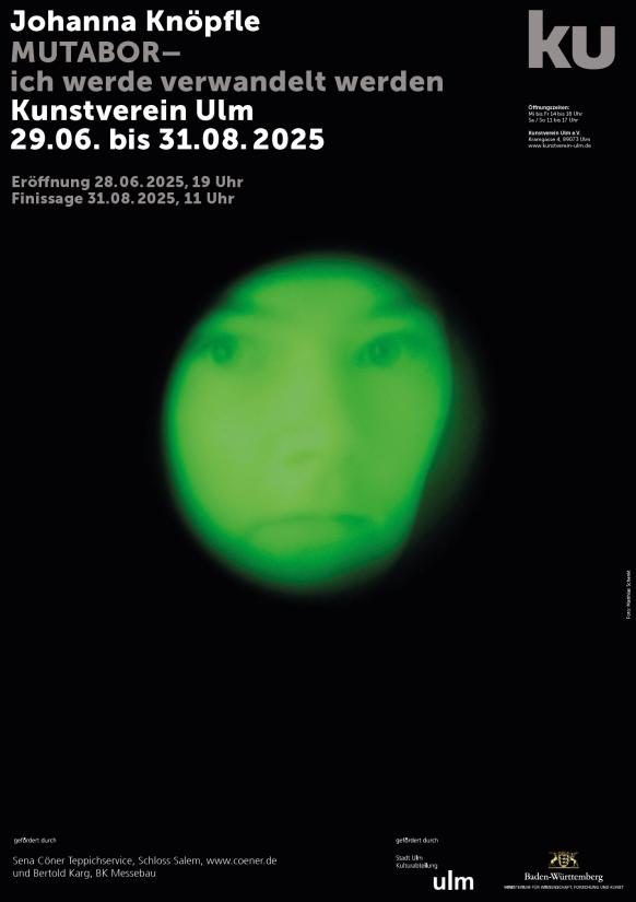 Plakat zur Ausstellung Mutabor von Johanna Knöpfle