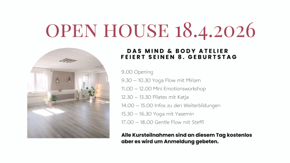 Mind & Body Atelier, Kursraum, Yoga