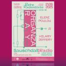 Poster Organza Ray 21.09.2025 im Jazzkeller Sauschdall, Ulm - Artwork by Marin Dziallas/ghostwork.de