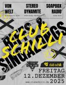 Konzertflyer für Von Welt, Stereo Dynamite und Soapbox Radio am 12.12.2025 im Club Schilli