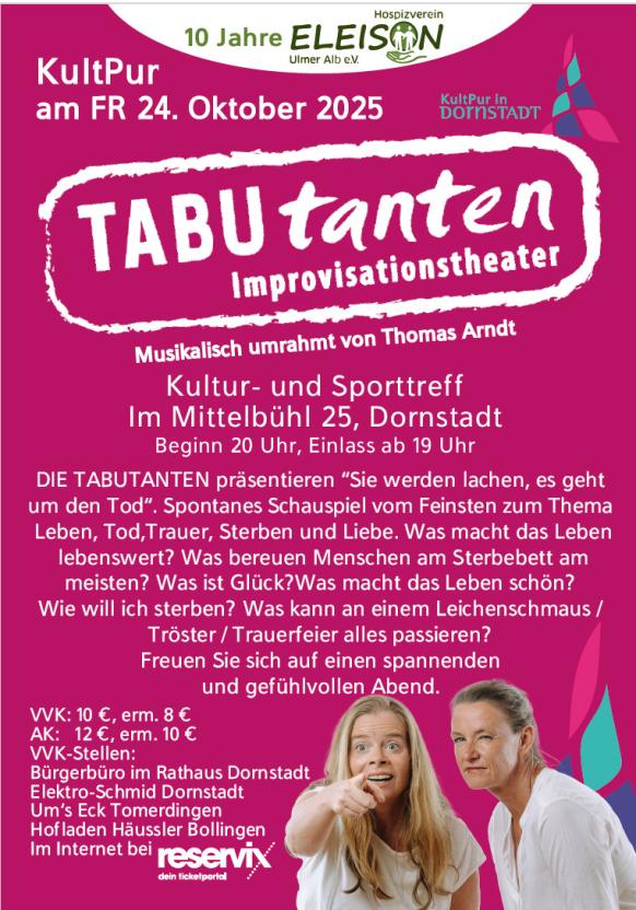 Ankündigung Tabutanten
