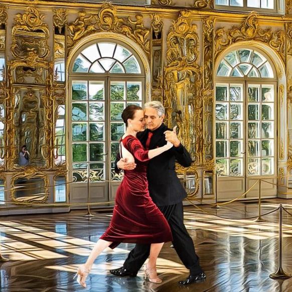 Tangopaar Walser & Bloise tanzen bei Female Tango