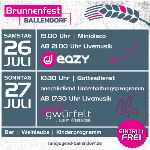 Plakat Brunnenfest