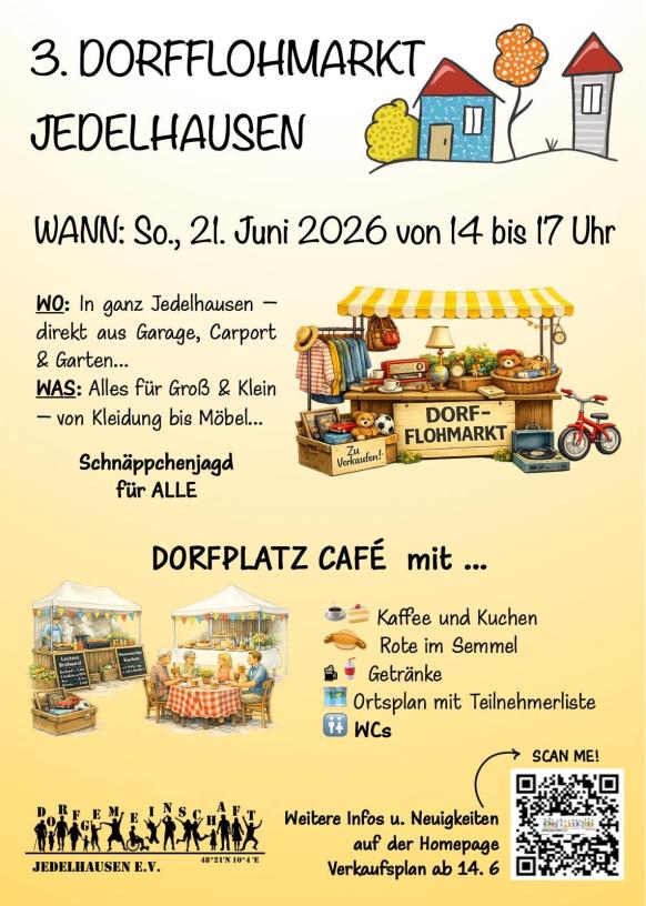Dorfplatz Caf&eacute;, Dorfflohmarkt