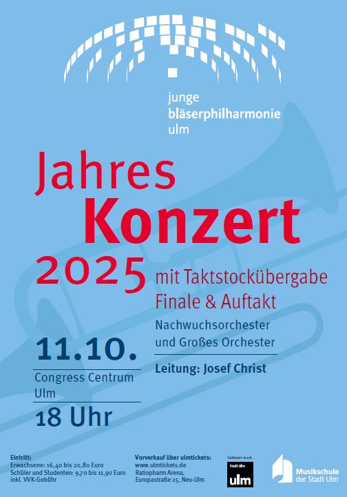 Veranstaltungsplakat Jahreskonzert 2025