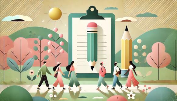 Kreatives Schreiben mit peerwalk