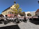 Auftritt des Heeresmusikkorps Ulm bei den Ulmer Paradekonzerten auf dem Weinhof