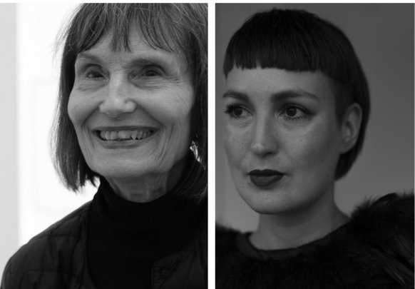 Das Bild zeigt die beiden Schweizer Autorinnen Ilma Rakusa (links) und Regina Dürig (rechts)