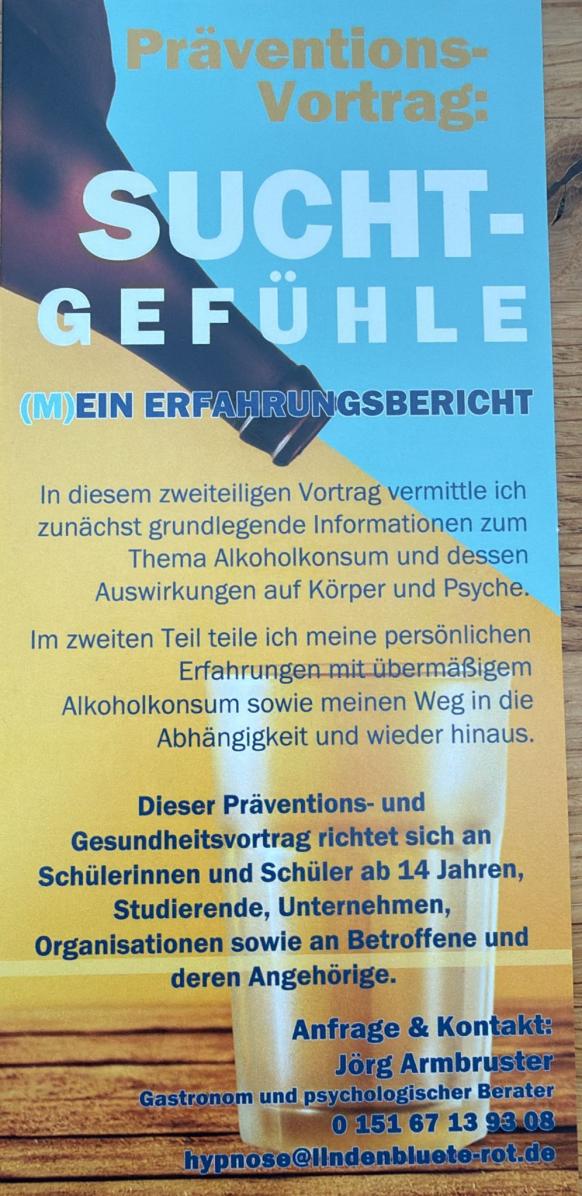 Plakat SUCHT-GEF&Uuml;HLE