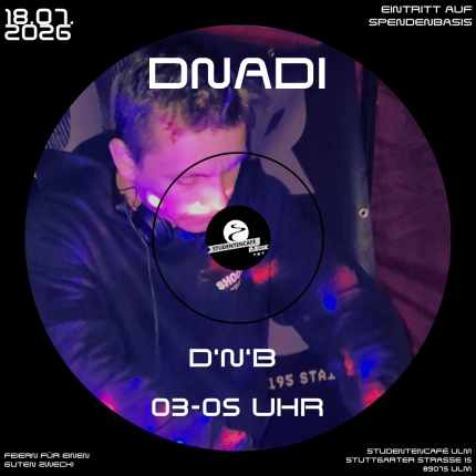 DJ DNADI und Informationen zur Party