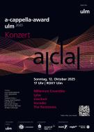 Plakat zum a-cappella-award ulm 2025
