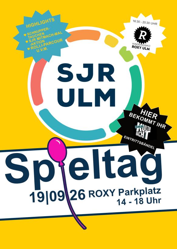 SJR Ulm Spieltag am 19.09.2026 von 14 bis 18 Uhr