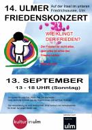 Eigenes Logo vom Friedenskonzert und Text und Daten