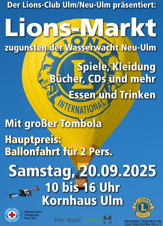 Plakat Lions Markt 2025