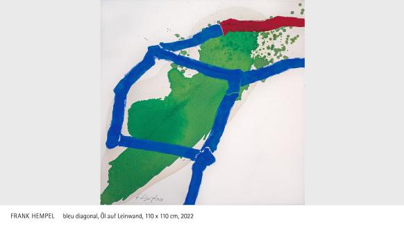 Frank Hempel bleu diagonal