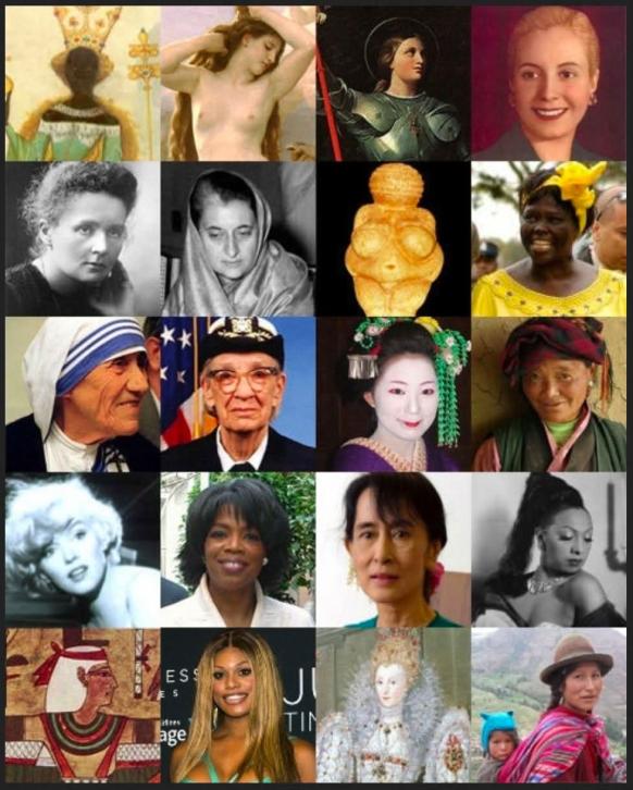 Frauen aus der Gegenwart und aus der Geschichte