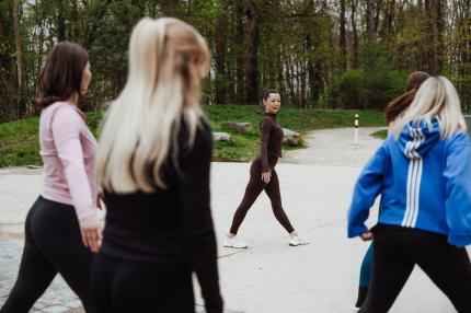 Stretching, Kraftsport und Ausdauersport auf der Wilhelmsburg Ulm