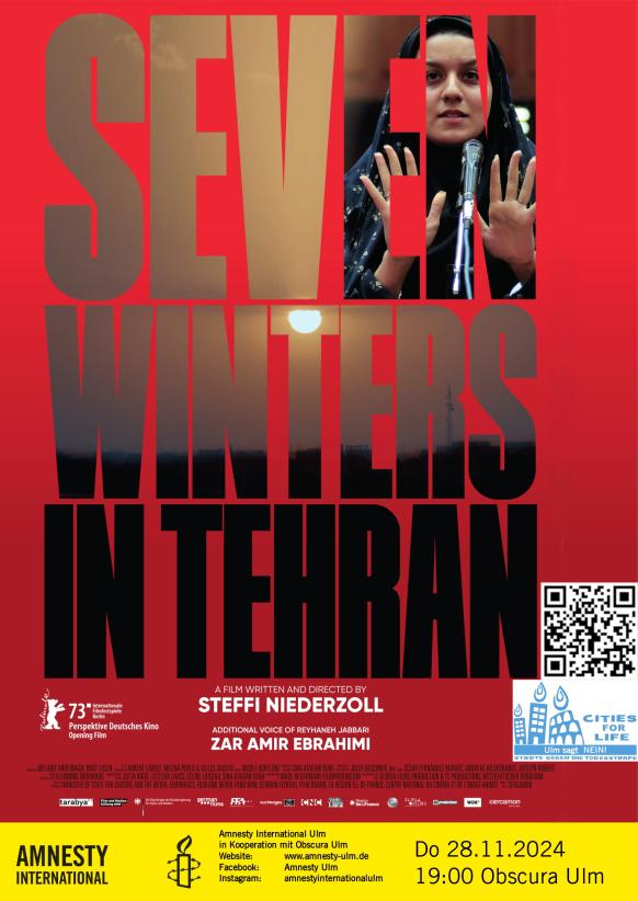 Filmplakat des Films "Sieben Winter in Teheran"