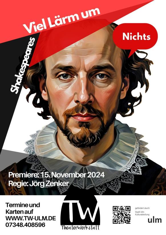 ein künstlerisches Portrait von William Shakespeare