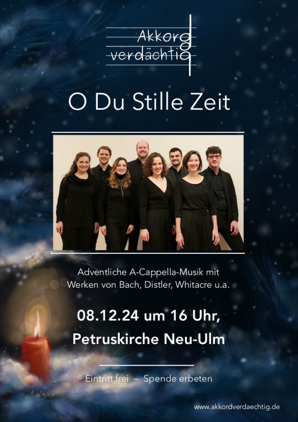 Plakat zum Konzert des Vokalensembles Akkordverdaechtig