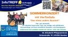 InfoTREFF St. Elisabeth Senden, QR-Code, Bild heitere Senioren, Bild VierTonSofa, Sommerkonzert, Das etwas andere Quartett, Zeisestraße 19, 89250 Senden, Logo Deutsche Fernsehlotteriestiftung Förderprojekt Teilhabe am Leben Demenzcafé
