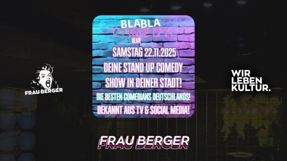 Veranstaltungsgrafik für den 22.11.2025 Comedy