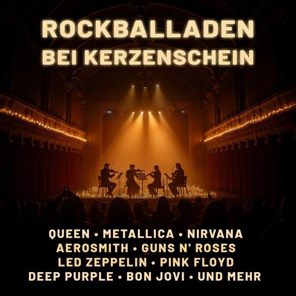 Flyer Rock Balladen bei Kerzenschein