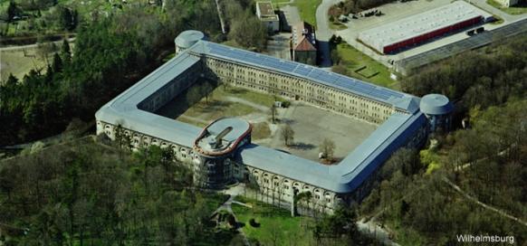 Festungsgebäude von oben