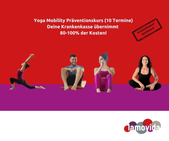 Leute in Yogapose