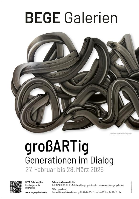 Ausstellungsplakat gro&szlig;ARTig 2026