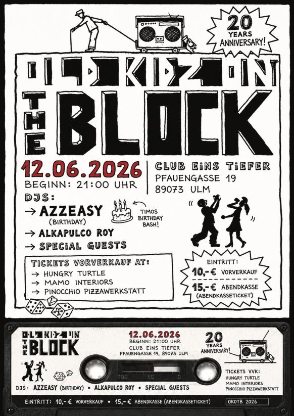 Flyer "Old Kidz on the Block"