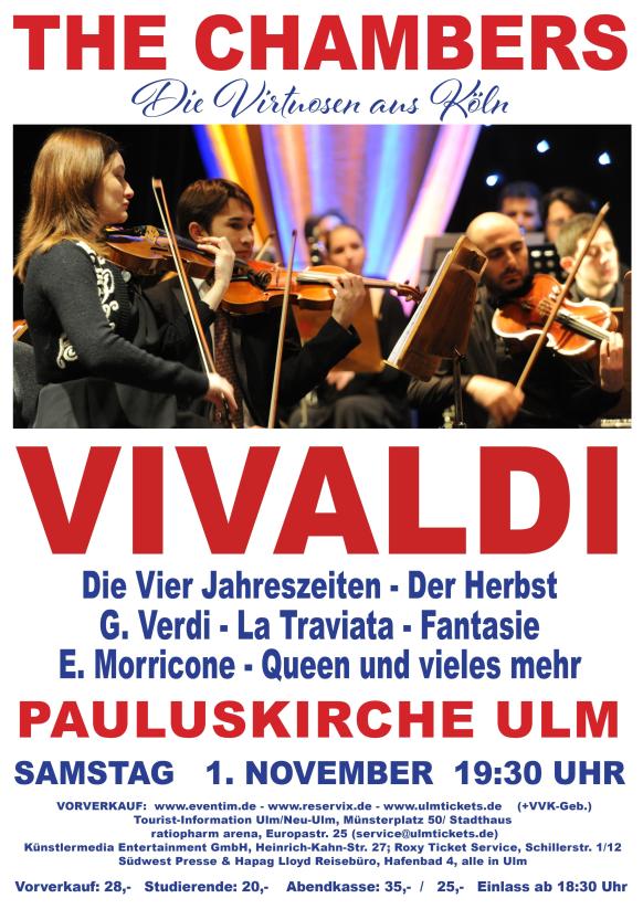 Konzertplakat "The Chambers" 01.11.25 Ulm