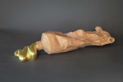 Senftube aus Holz