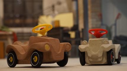 Bobbycars aus Stein