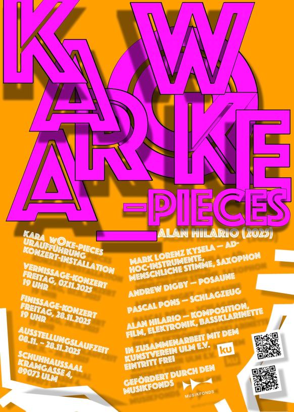 Plakat der Konzert-Installation