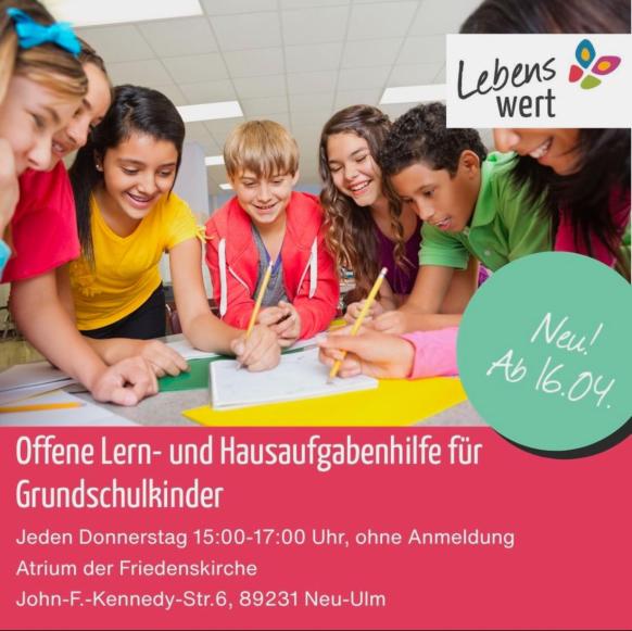 Flyer Einladung Hausaufgabenhilfe