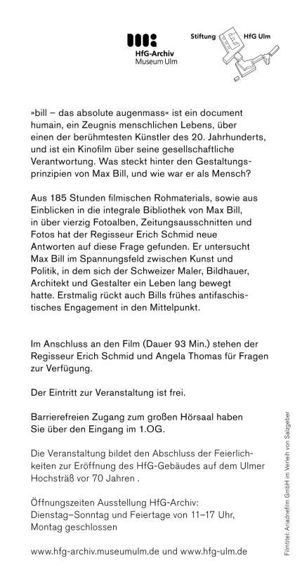 Textbeschreibung Filmvorführung