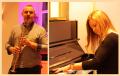 Die beiden Musiker*innen